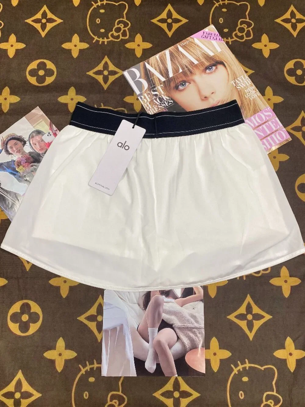 ALO Yoga NWT🏆Match Point Tennis Skirt White Mini